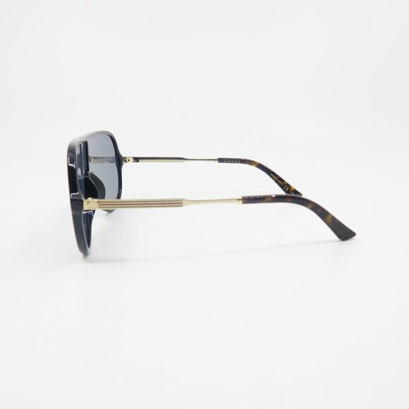 Gucci GG0199S 001 99mm Black Shield, Grey Lens New Unisex Sunglasses. - Picture 8 of 10